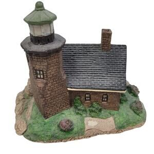 Vintage 1991 Younger SIGNED Harbour Lights Sand Island WI #112 Lighthouse